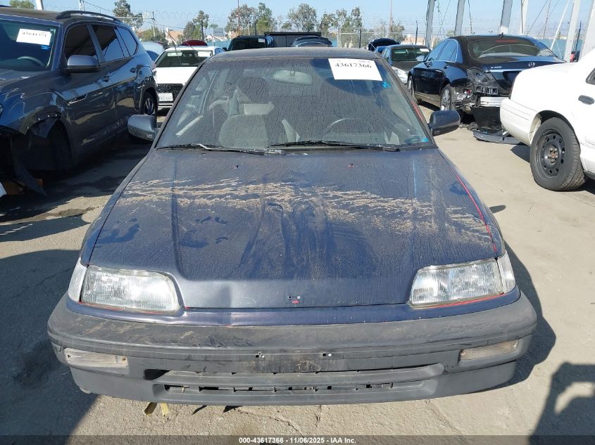 1989 Honda Civic VIN: 2HGED6343KH546268 Lot: 43617366