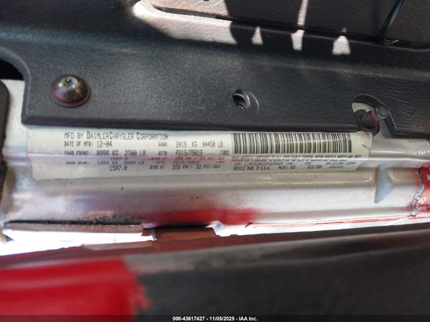 2005 Jeep Wrangler X VIN: 1J4FA39S25P325464 Lot: 43617427