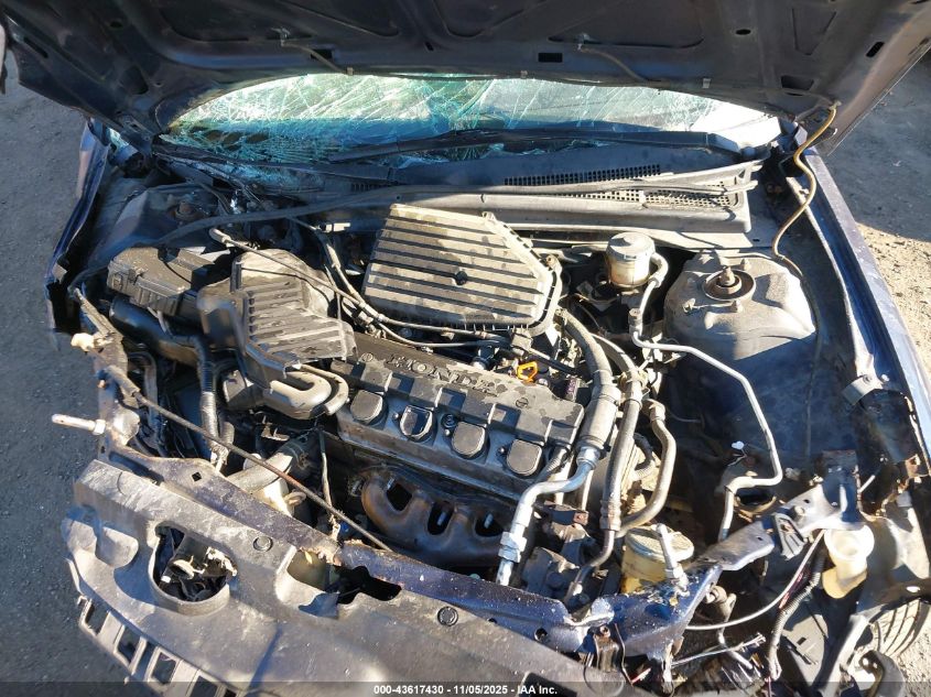 2004 Honda Civic Lx VIN: 2HGES16564H590409 Lot: 43617430