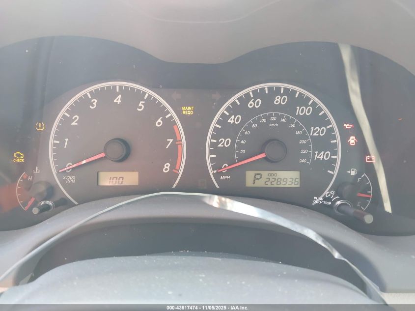 2009 Toyota Corolla Le VIN: 2T1BU40E69C168065 Lot: 43617474