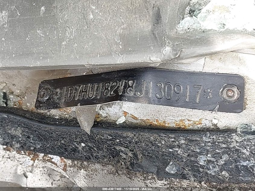 2008 Dodge Ram 1500 Slt VIN: 1D7HU18218J130917 Lot: 43617480