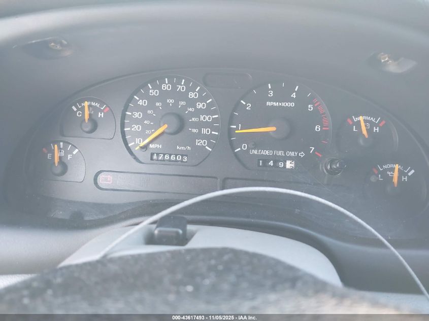 1998 Ford Mustang VIN: 1FAFP4048WF255054 Lot: 43617493