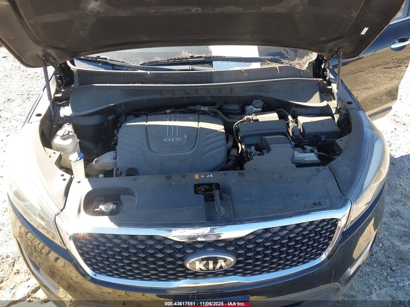 2017 Kia Sorento 3.3L Lx VIN: 5XYPG4A59HG188969 Lot: 43617551