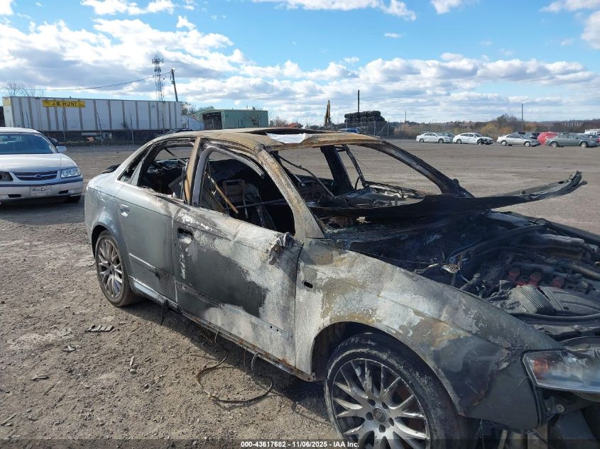 2008 Audi A4 2.0T/2.0T Special Edition VIN: WAUDF78EX8A132355 Lot: 43617682