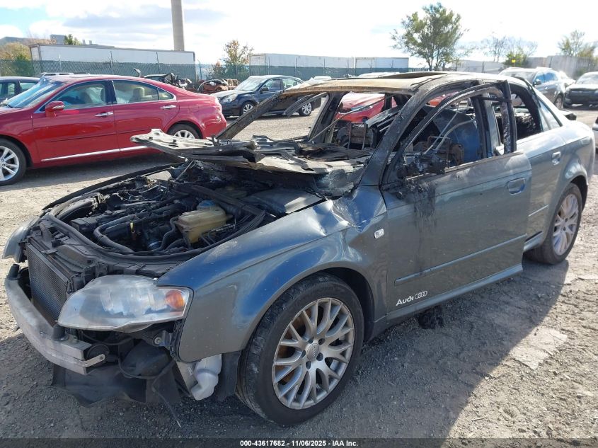 2008 Audi A4 2.0T/2.0T Special Edition VIN: WAUDF78EX8A132355 Lot: 43617682