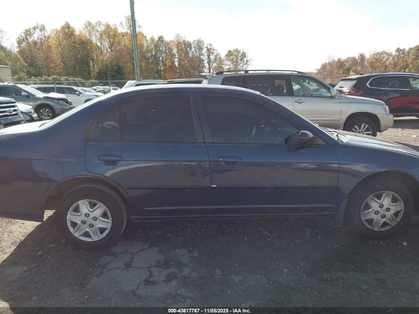 2003 Honda Civic Lx VIN: 2HGES16533H603969 Lot: 43617767