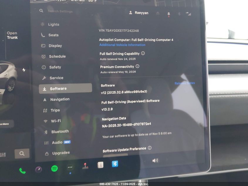 2026 Tesla Model Y Long Range Dual Motor All-Wheel Drive/Long Range Launch Series VIN: 7SAYGDEE1TF342348 Lot: 43617825