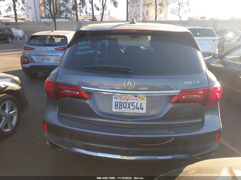 2018 Acura Mdx VIN: 5J8YD3H32JL003619 Lot: 43617899