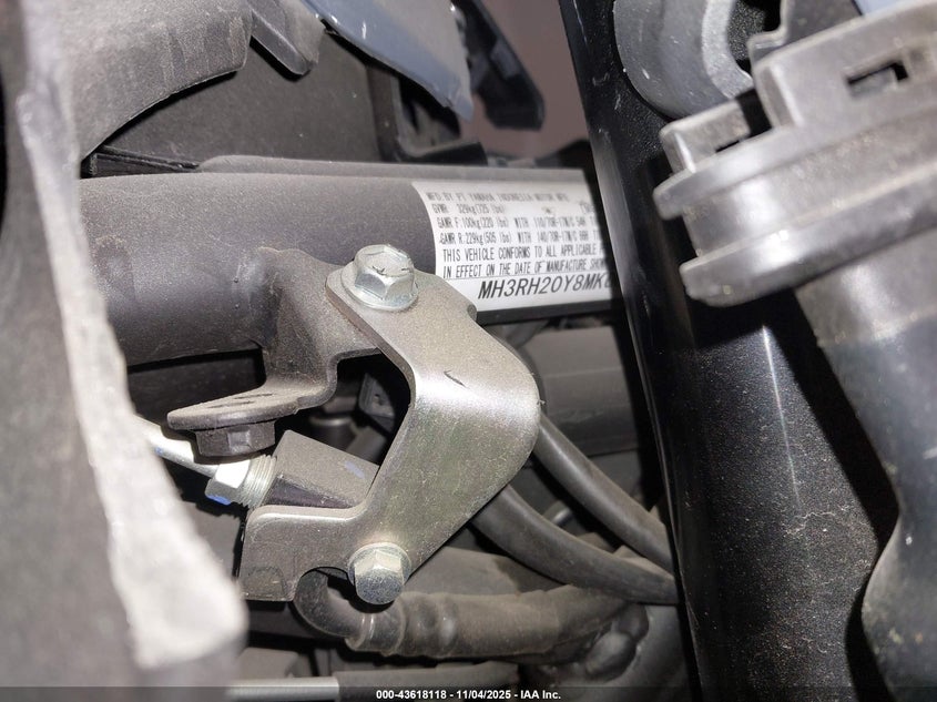 2021 Yamaha Mt-03 VIN: MH3RH20Y8MK006383 Lot: 43618118