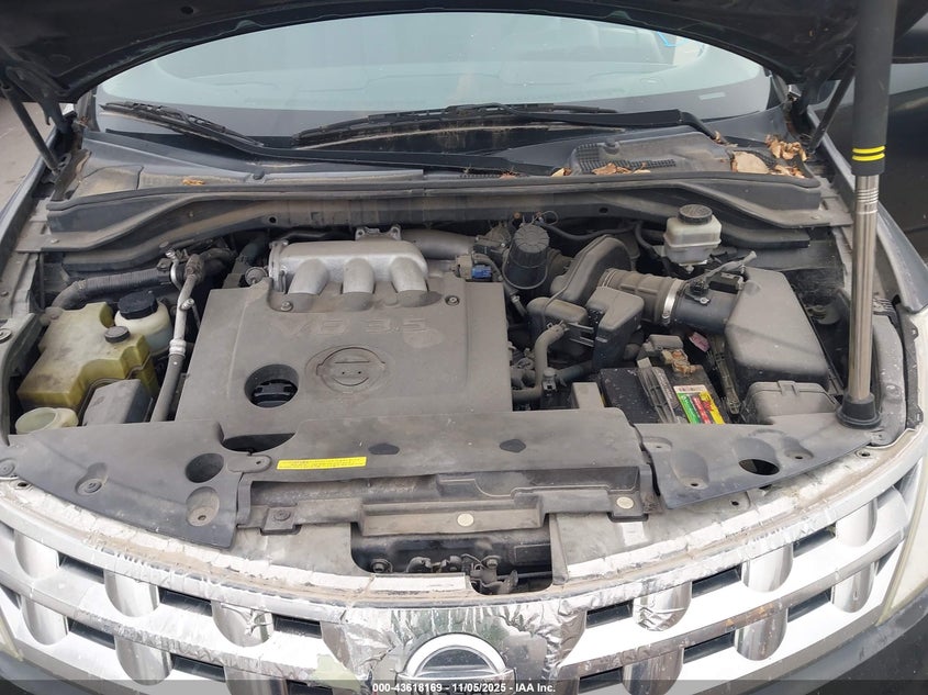 2005 Nissan Murano Sl VIN: JN8AZ08W15W431930 Lot: 43618169