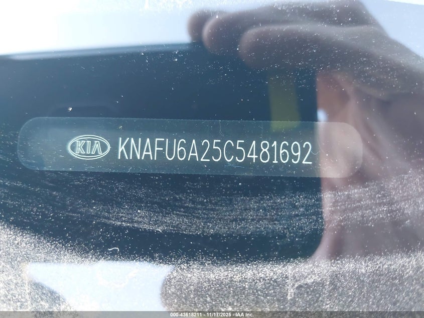 2012 Kia Forte Koup Ex VIN: KNAFU6A25C5481692 Lot: 43618211