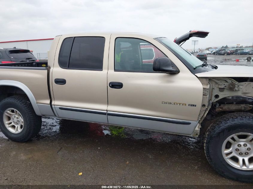2002 Dodge Dakota Slt VIN: 1B7HG48N22S552578 Lot: 43618272