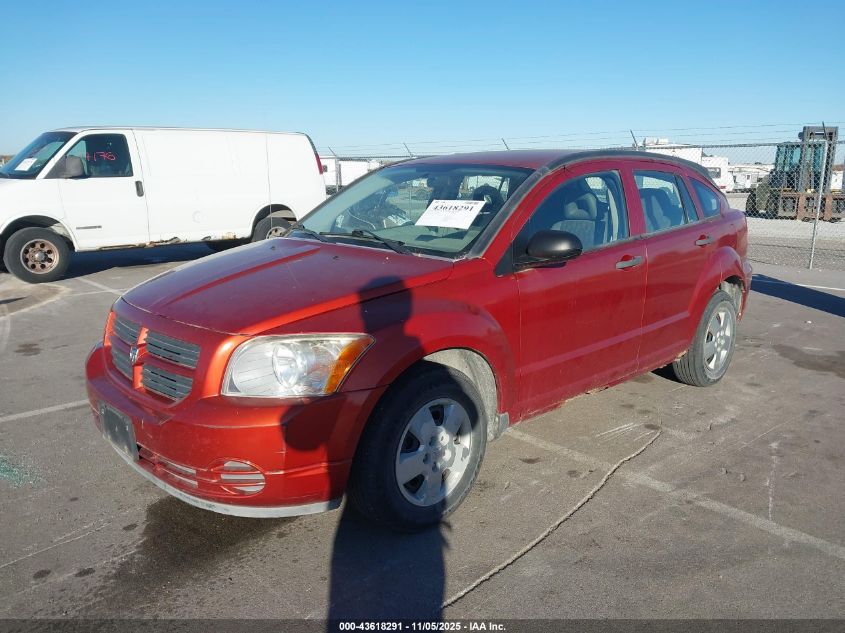 2007 Dodge Caliber VIN: 1B3HB28B67D375992 Lot: 43618291