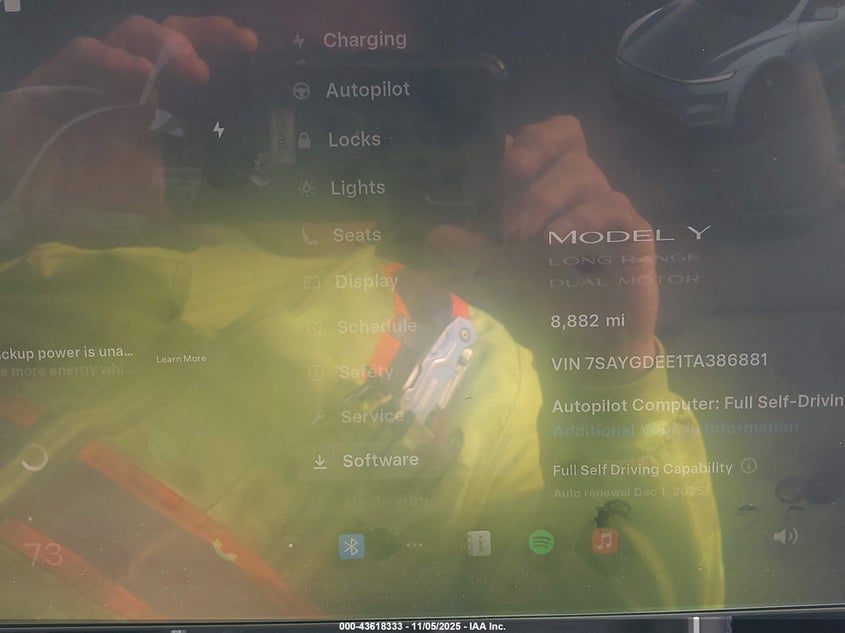 2026 Tesla Model Y Long Range Dual Motor All-Wheel Drive/Long Range Launch Series VIN: 7SAYGDEE1TA386881 Lot: 43618333