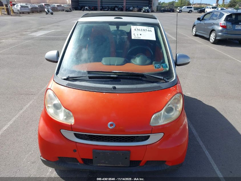2008 Smart Fortwo Passion VIN: WMEEK31X78K190443 Lot: 43618546