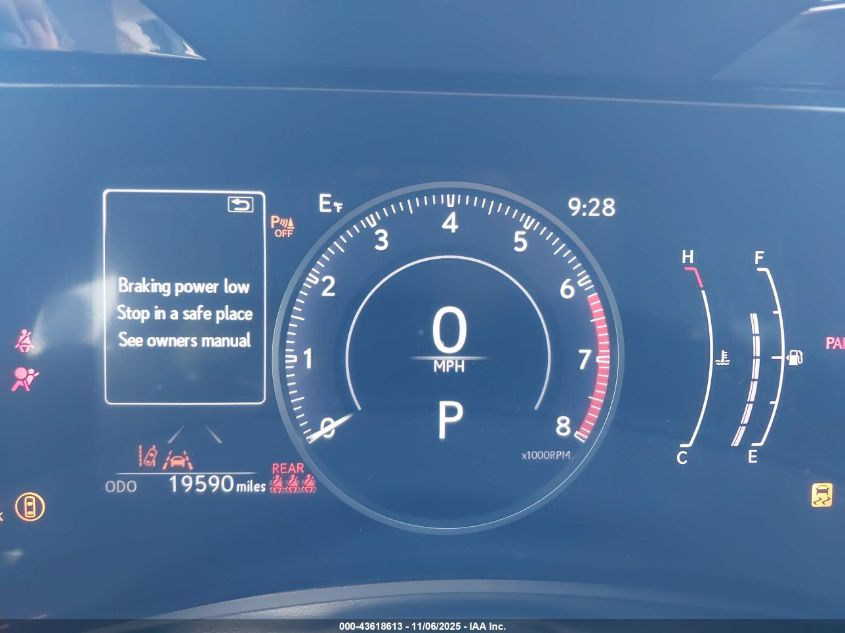 2025 Lexus Nx 350 Premium VIN: JTJGGCEZ0S5011537 Lot: 43618613