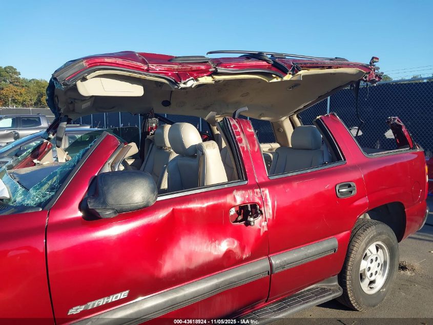 2003 Chevrolet Tahoe Ls VIN: 1GNEC13Z93R176260 Lot: 43618924