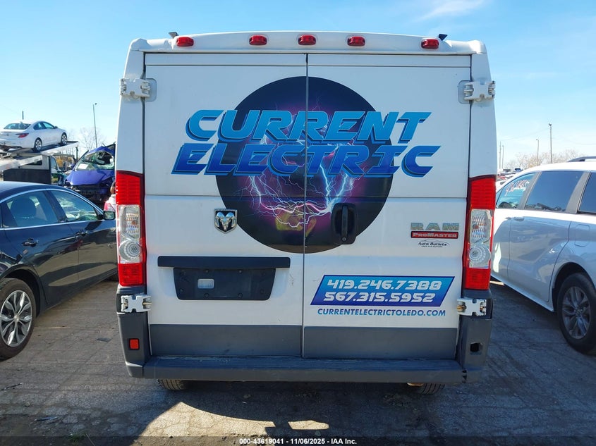 2017 RAM PROMASTER 1500 LOW ROOF 136 WB - 3C6TRVAG0HE547629