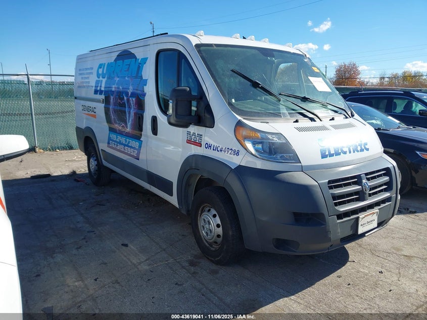 2017 RAM PROMASTER 1500 LOW ROOF 136 WB - 3C6TRVAG0HE547629
