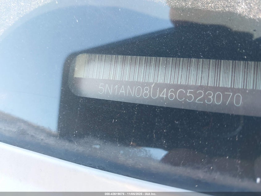 5N1AN08U46C523070 2006 NISSAN XTERRA photo no. 9