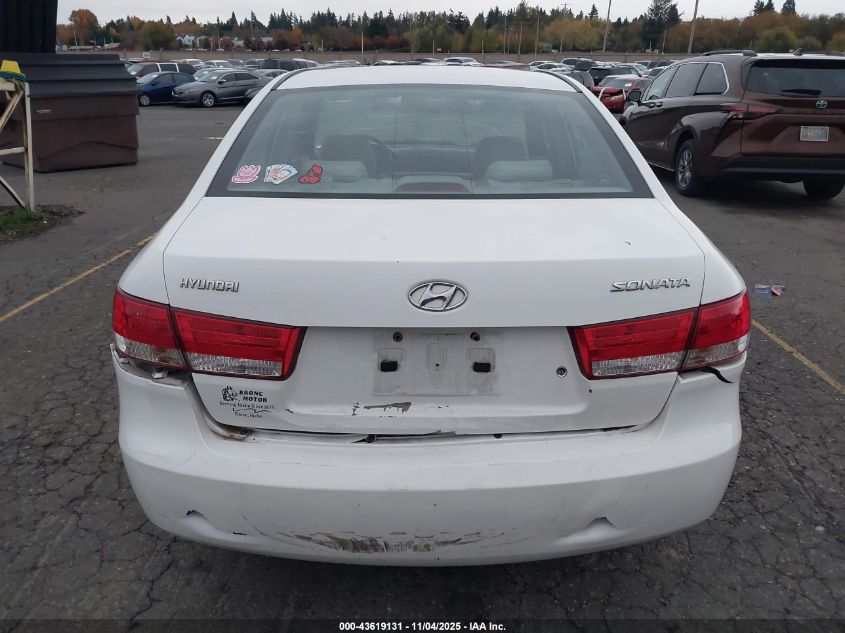 2007 Hyundai Sonata Gls VIN: 5NPET46C67H200058 Lot: 43619131
