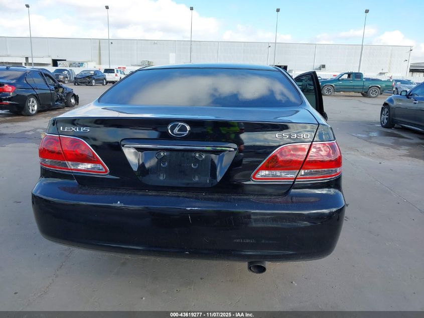 2005 Lexus Es 330 VIN: JTHBA30G255095402 Lot: 43619277