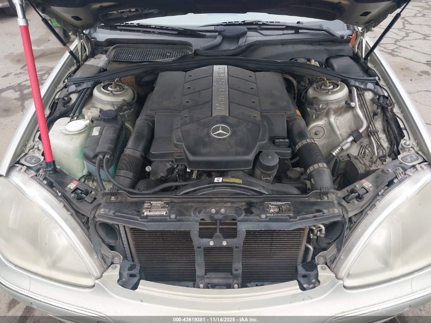 2000 Mercedes-Benz S 500 VIN: WDBNG75JXYA102194 Lot: 43619381