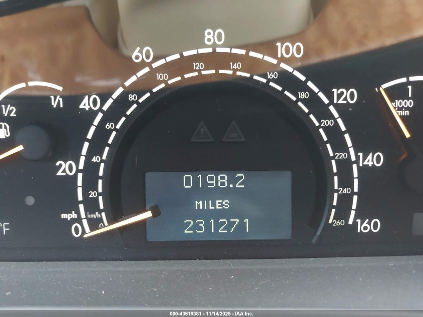 2000 Mercedes-Benz S 500 VIN: WDBNG75JXYA102194 Lot: 43619381