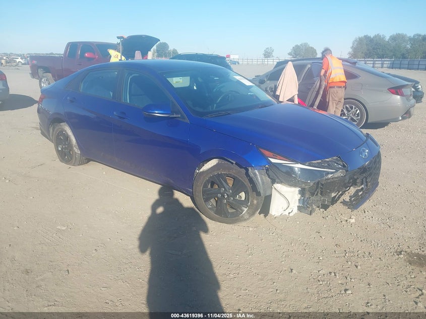 2023 HYUNDAI ELANTRA HYBRID BLUE - KMHLM4AJ1PU068435