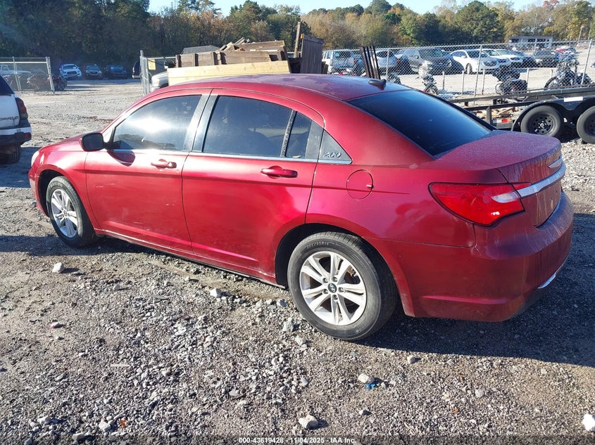 2014 Chrysler 200 Lx red sedan gasoline 1C3CCBAB7EN214028 photo #4