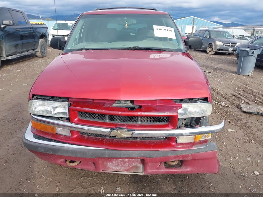 2001 Chevrolet Blazer Lt VIN: 1GNDT13W012141081 Lot: 43619439
