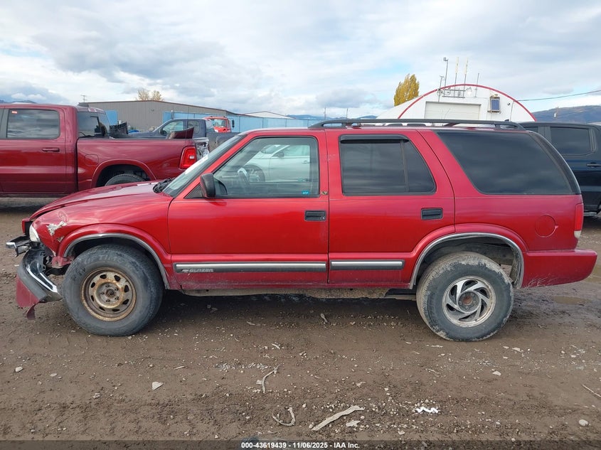 2001 Chevrolet Blazer Lt VIN: 1GNDT13W012141081 Lot: 43619439