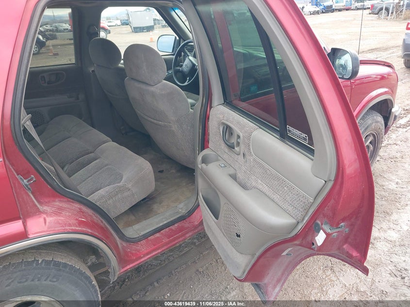 2001 Chevrolet Blazer Lt VIN: 1GNDT13W012141081 Lot: 43619439