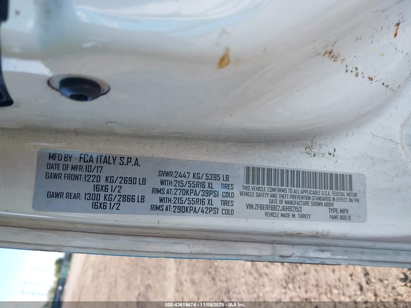 2018 RAM PROMASTER CITY TRADESMAN SLT - ZFBERFBB2J6H92153