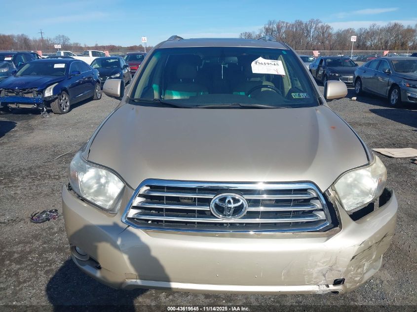 2009 Toyota Highlander Limited VIN: JTEDS42A892086261 Lot: 43619545