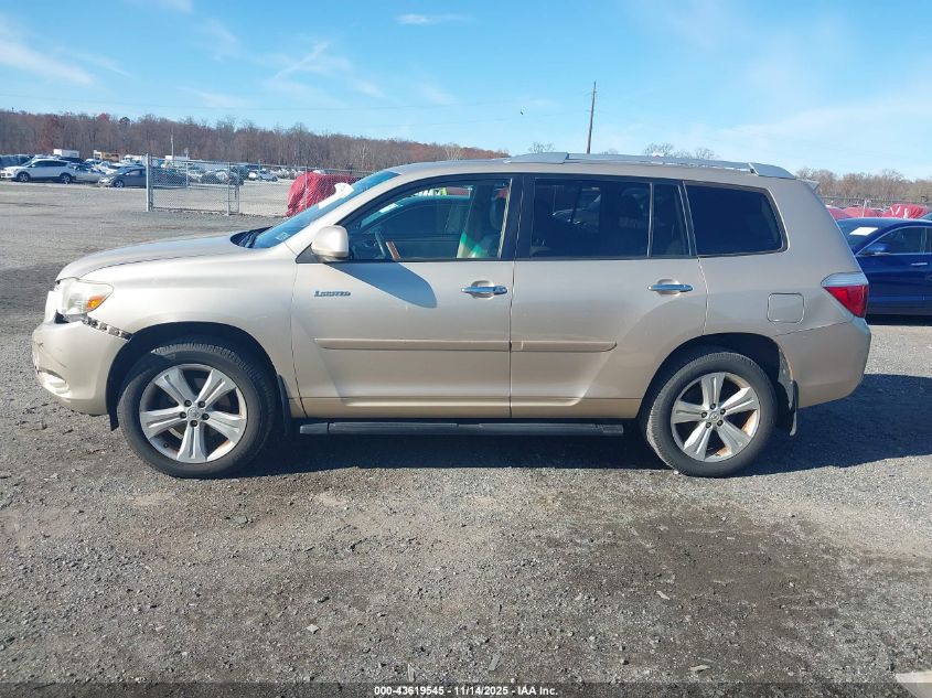 2009 Toyota Highlander Limited VIN: JTEDS42A892086261 Lot: 43619545