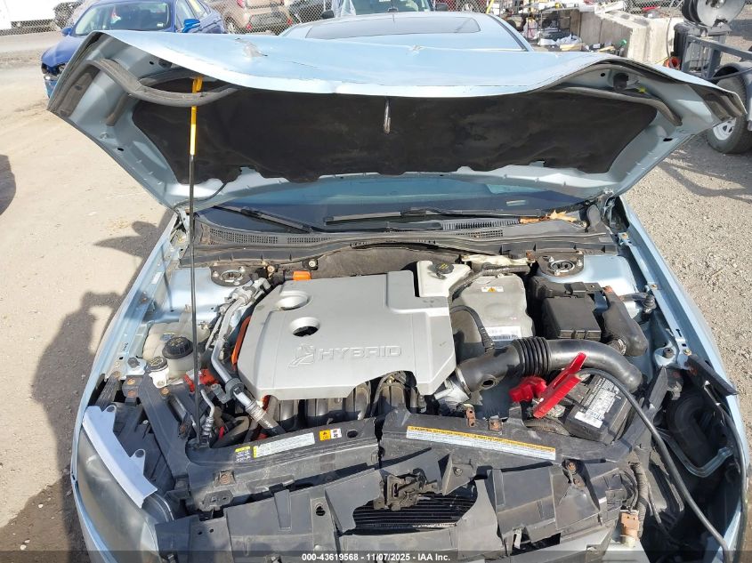 2011 Ford Fusion Hybrid VIN: 3FADP0L30BR158608 Lot: 43619568