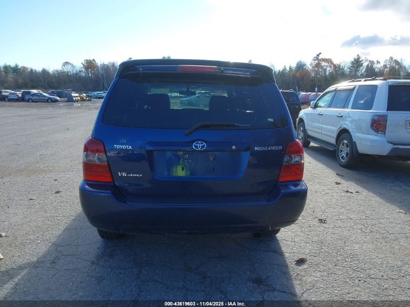 2004 Toyota Highlander V6 VIN: JTEEP21A940059294 Lot: 43619603