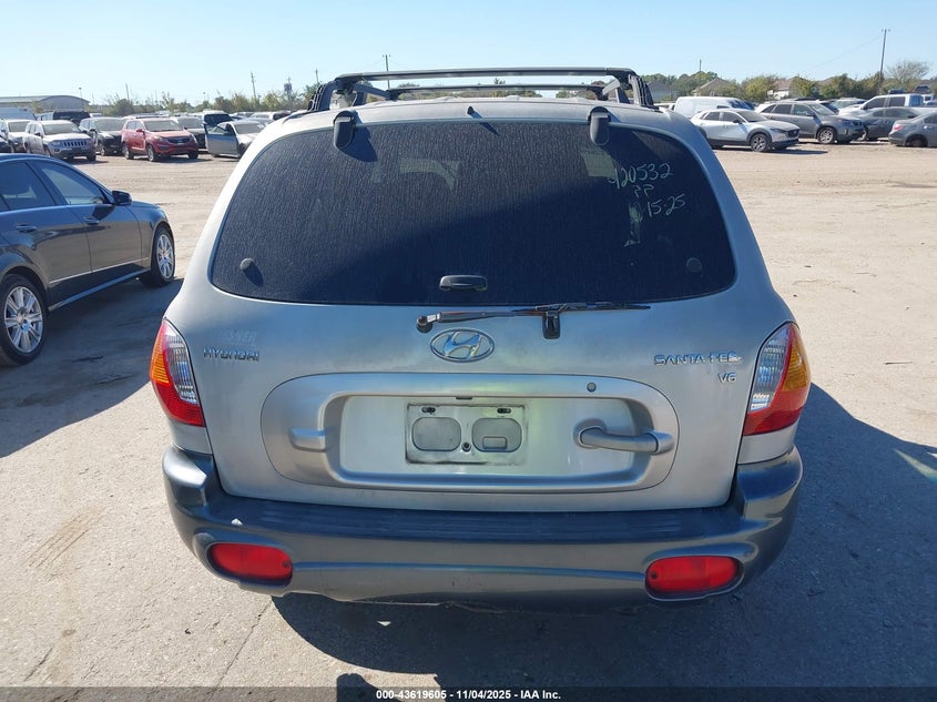 2002 Hyundai Santa Fe Gls/Lx VIN: KM8SC13D52U168518 Lot: 43619605