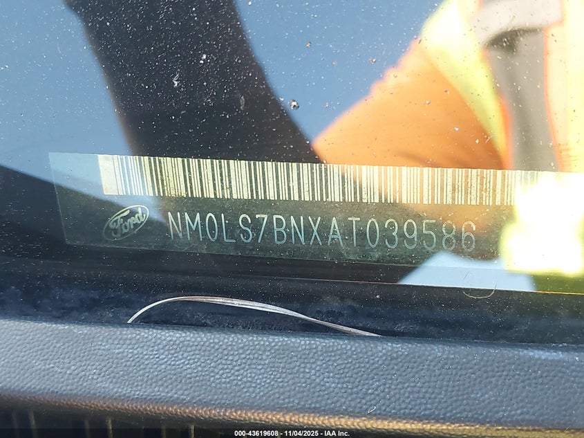 2010 Ford Transit Connect Xlt VIN: NM0LS7BNXAT039586 Lot: 43619608