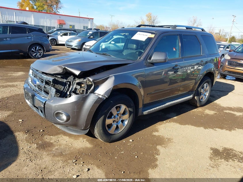 Vin: 1fmcu0eg5bkc29266, lot: 44114726, ford escape limited 20112
