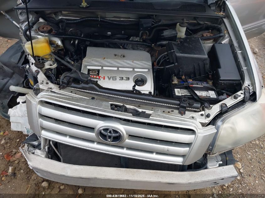 2007 Toyota Highlander V6 VIN: JTEGP21A870138436 Lot: 43619663