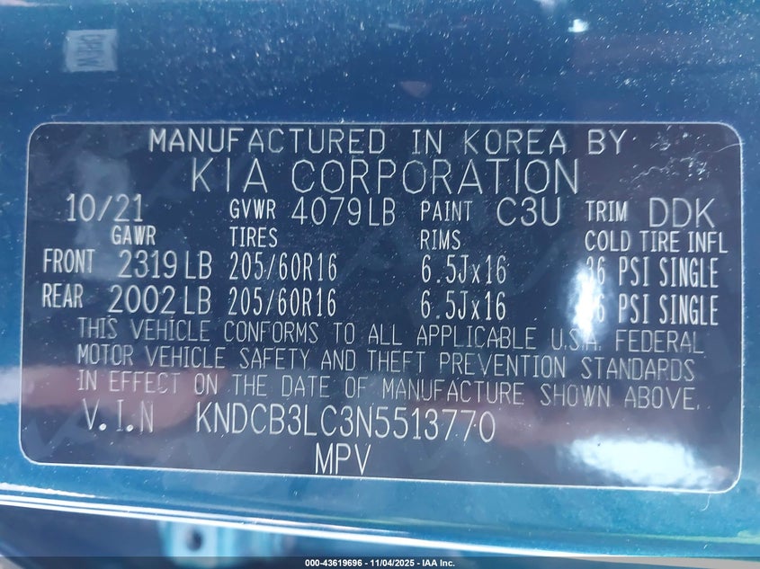 2022 KIA NIRO LX - KNDCB3LC3N5513770