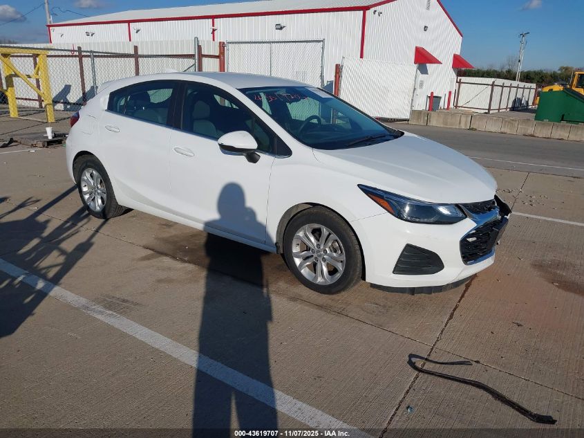 2019 CHEVROLET CRUZE LT - 3G1BE6SM4KS557687