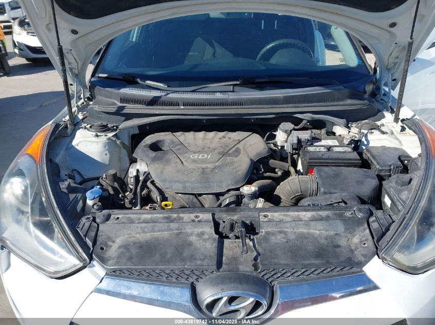 2014 Hyundai Veloster Base W/Black VIN: KMHTC6AD7EU218151 Lot: 43619742