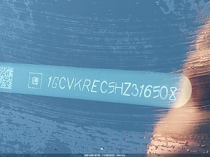 2017 CHEVROLET SILVERADO 1500 1LT - 1GCVKREC5HZ316508