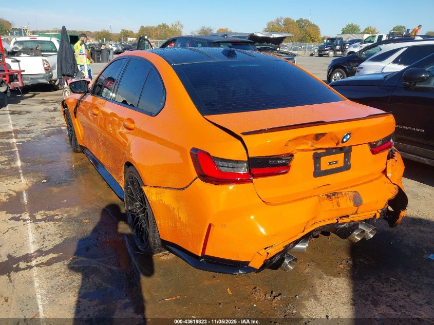 2024 BMW M3 Competition xDrive VIN: WBS43AY05RFT14359 Lot: 43619823