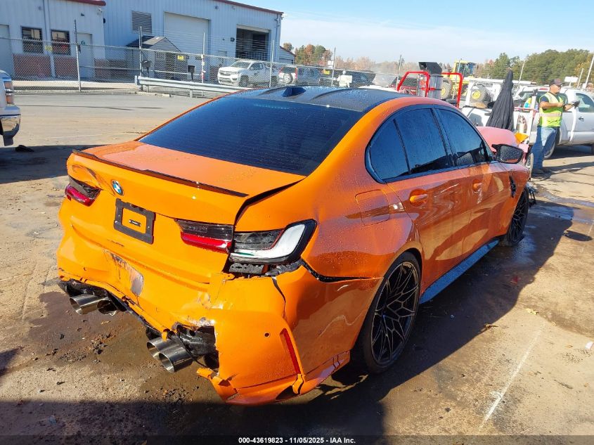 2024 BMW M3 Competition xDrive VIN: WBS43AY05RFT14359 Lot: 43619823