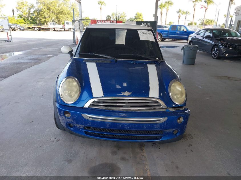 2006 Mini Cooper VIN: WMWRC33536TK65507 Lot: 43619853
