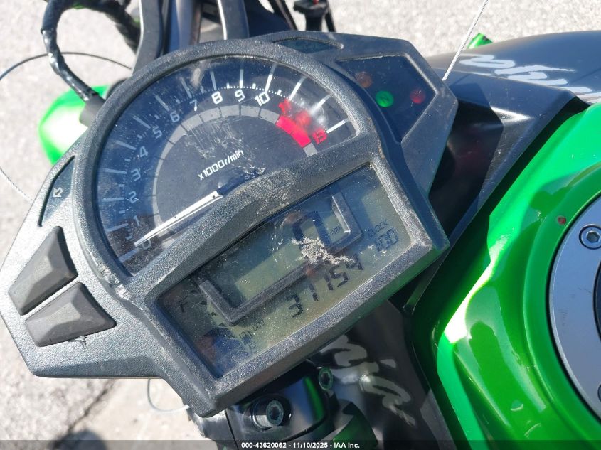 2015 Kawasaki Ex650 F VIN: JKAEXEF14FDA23181 Lot: 43620062